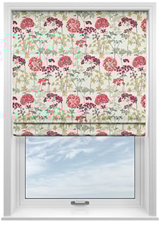Hedgerow, Magenta - Twist&Fit Roman Blind